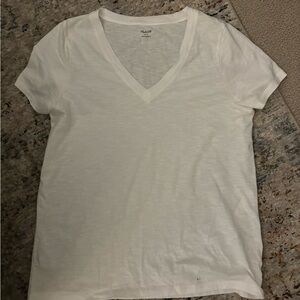 NWT Madewell White VNeck TShirt